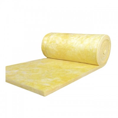 High Temperature Glass Wool In Rolls Fireproof And Soundproof Fiberglass Wool Mat Building Materials Supplier